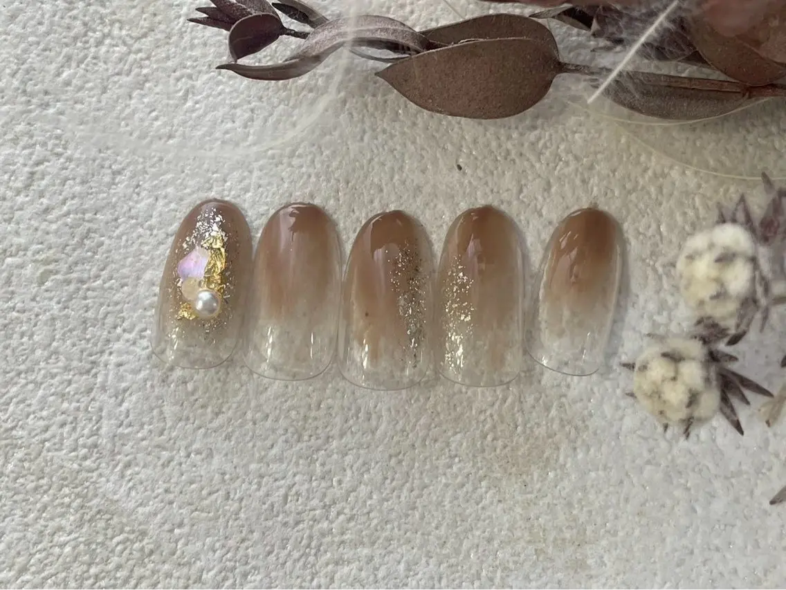 ネイル オーロラネイル フットネイル フレンチネイル ジェルネイル グラデーション ハンドネイル mogunail &blowのネイルデザイン