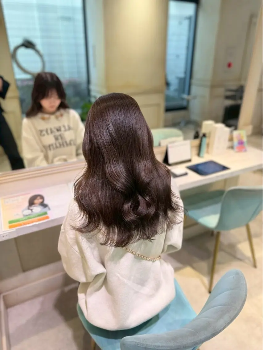 カラー ヘアカラー トリートメント 💙透明感艶カラー/ ゆうな💙のヘアスタイル