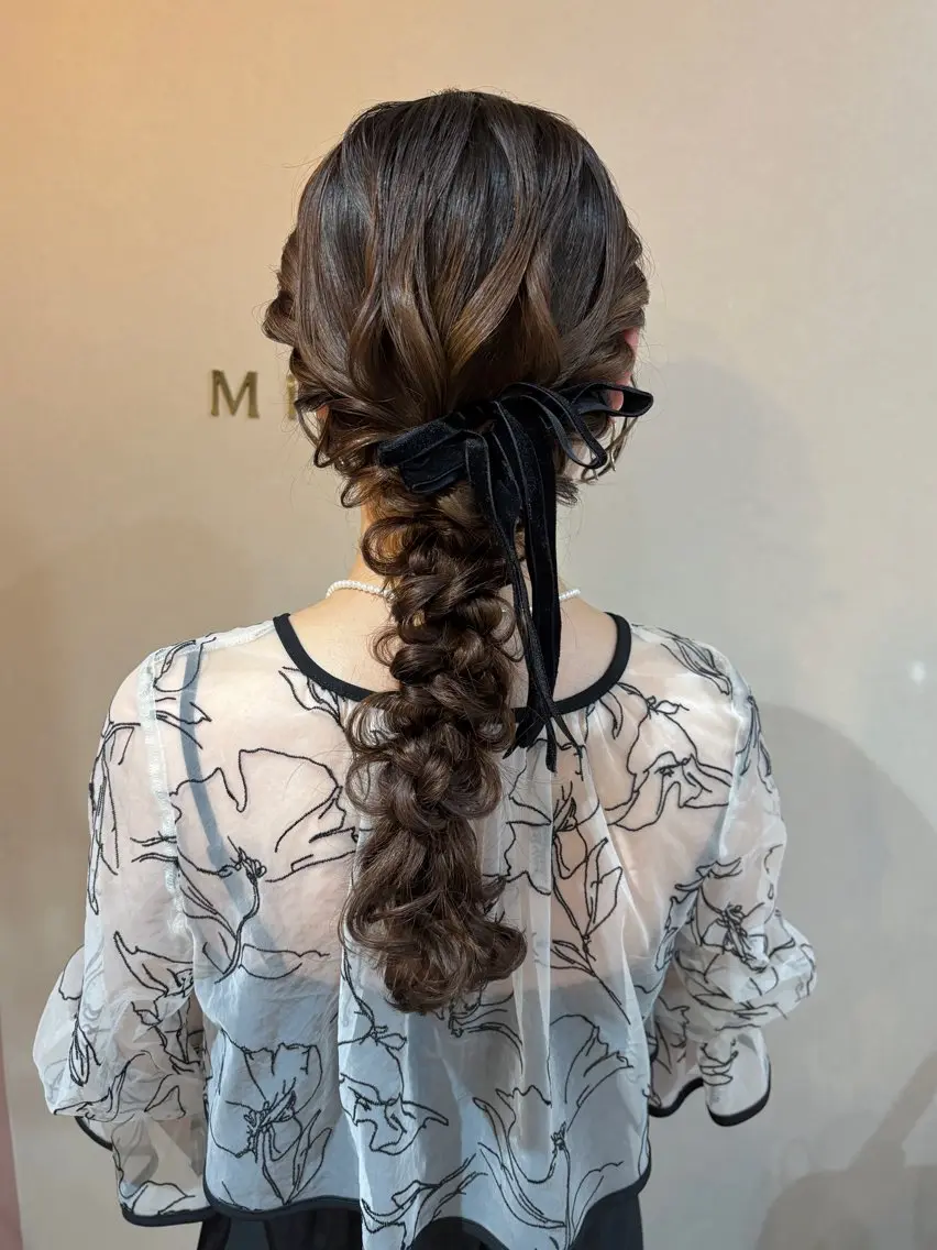 ヘアアレンジ ヘアセット Mila hinaのヘアスタイル