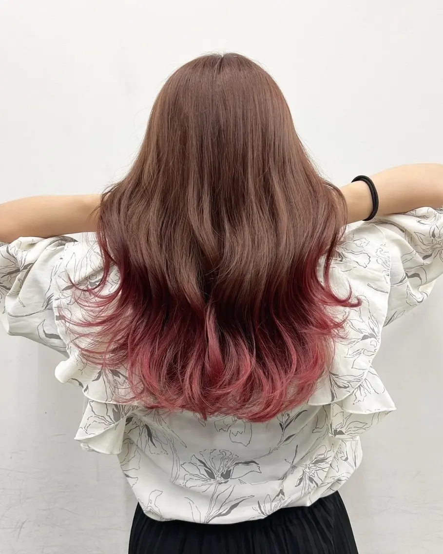 ミディアム カラー ヘアカラー トリートメント 【公式】amble luxe池袋東口🩷のヘアスタイル