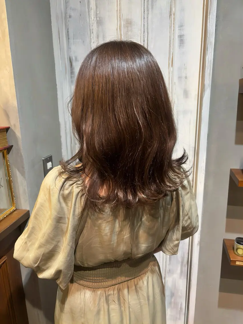 🌟【6月限定クーポン】似合わせカット+透明感ワンカラー+超音波アイロントリートメント🌟の写真