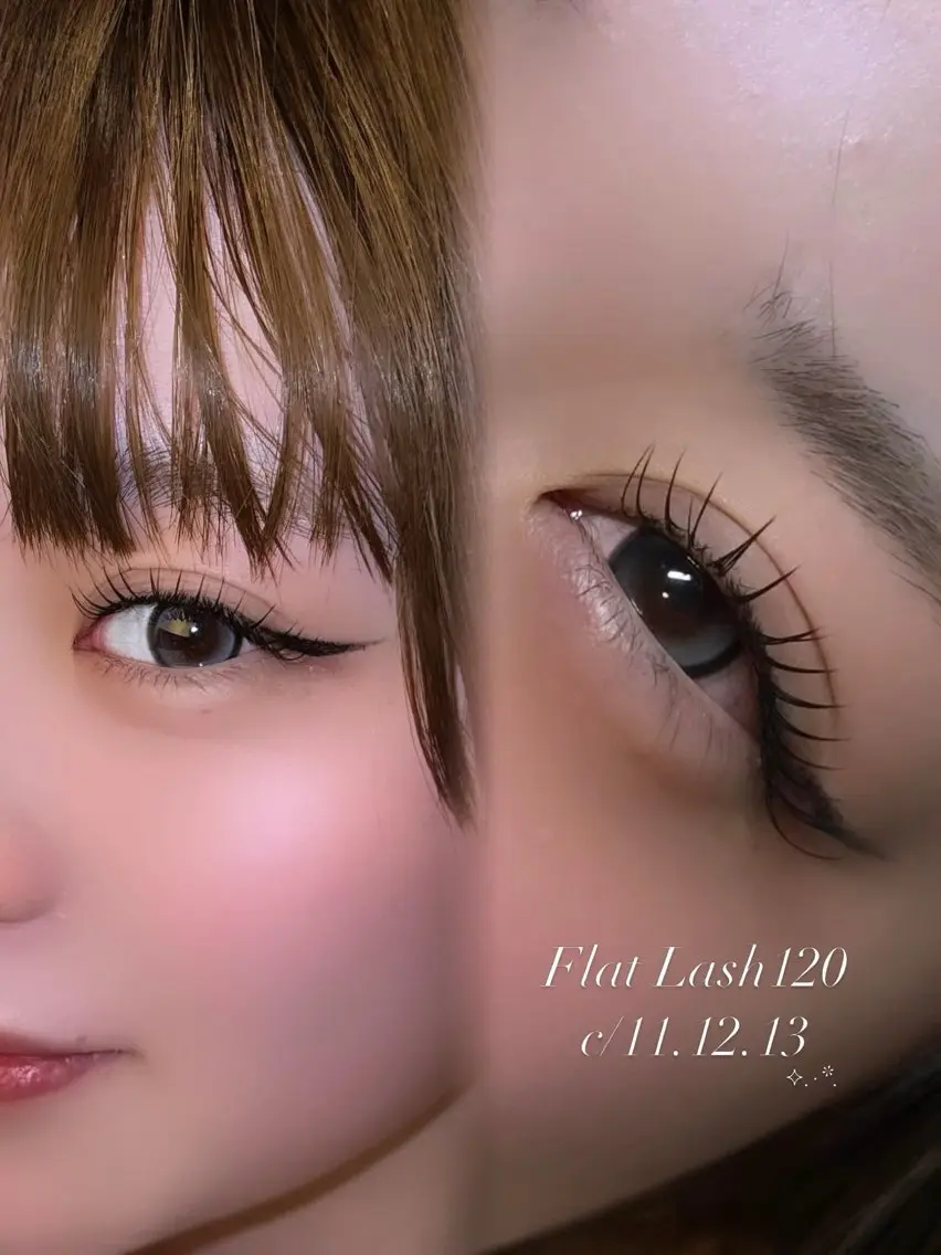 【ご新規様限定🖤】オフ付き！フラットラッシュ120本 ¥6,500→3,980の写真