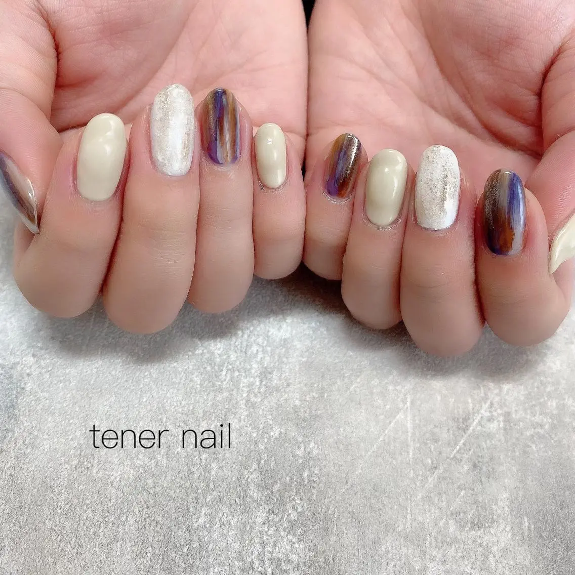 ネイル ニュアンスネイル ぷっくりネイル テネルネイル tener nailのネイルデザイン