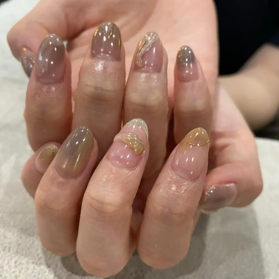 カラー ネイル scre as Etelのネイルデザイン