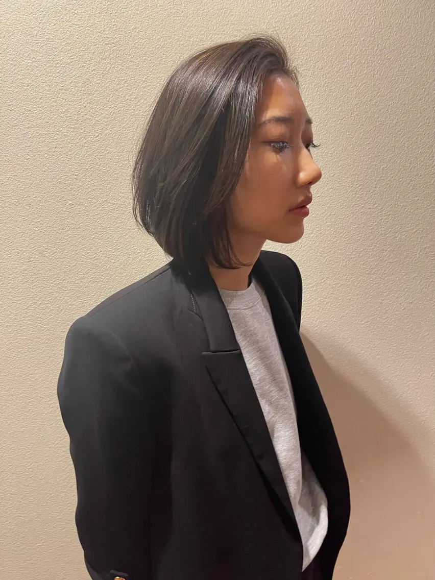 ショート カラー ボブ カット ヘアカラー トリートメント 田室 和幸のヘアスタイル