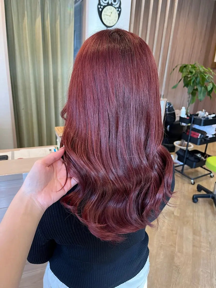 ロング カラー ヘアアレンジ like みやびのヘアスタイル
