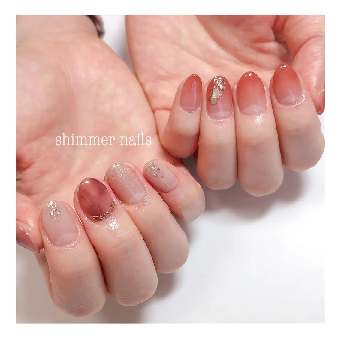ネイル ハンドネイル shimmer nailsのネイルデザイン