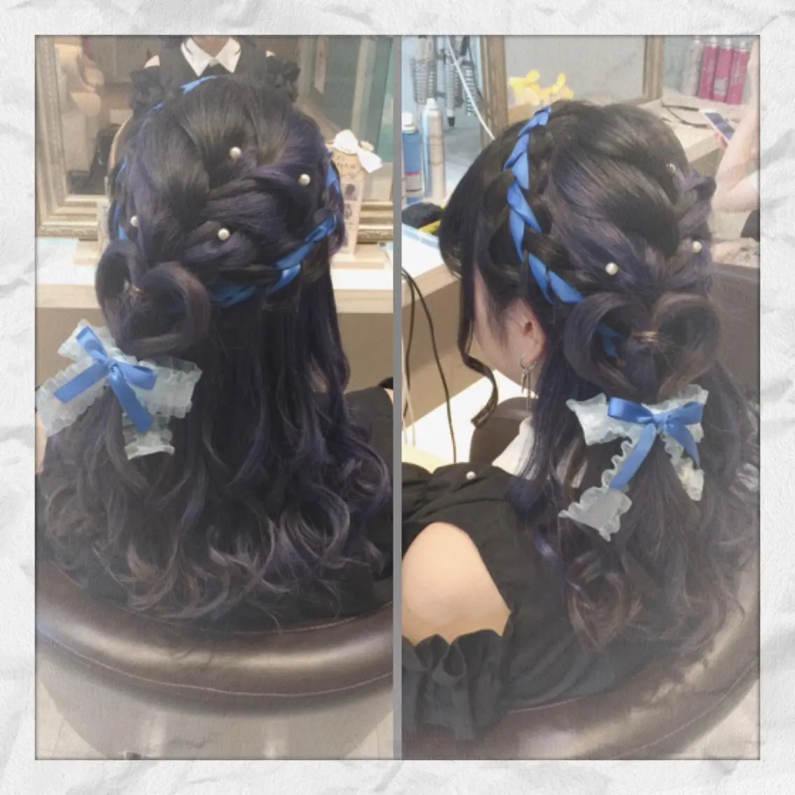 ロング ヘアアレンジ ハーフアップ ヘアセット ヘアセット/着付け 𓇼 まつもと𓇼のその他イメージ