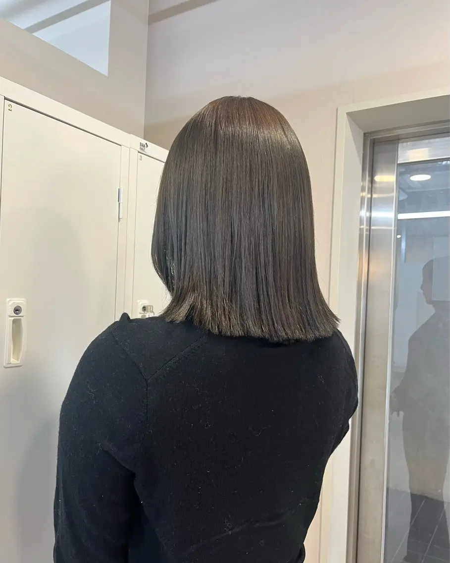 ミディアム ヘアカラー 🫧透明感カラー🫧 大橋美優のヘアスタイル