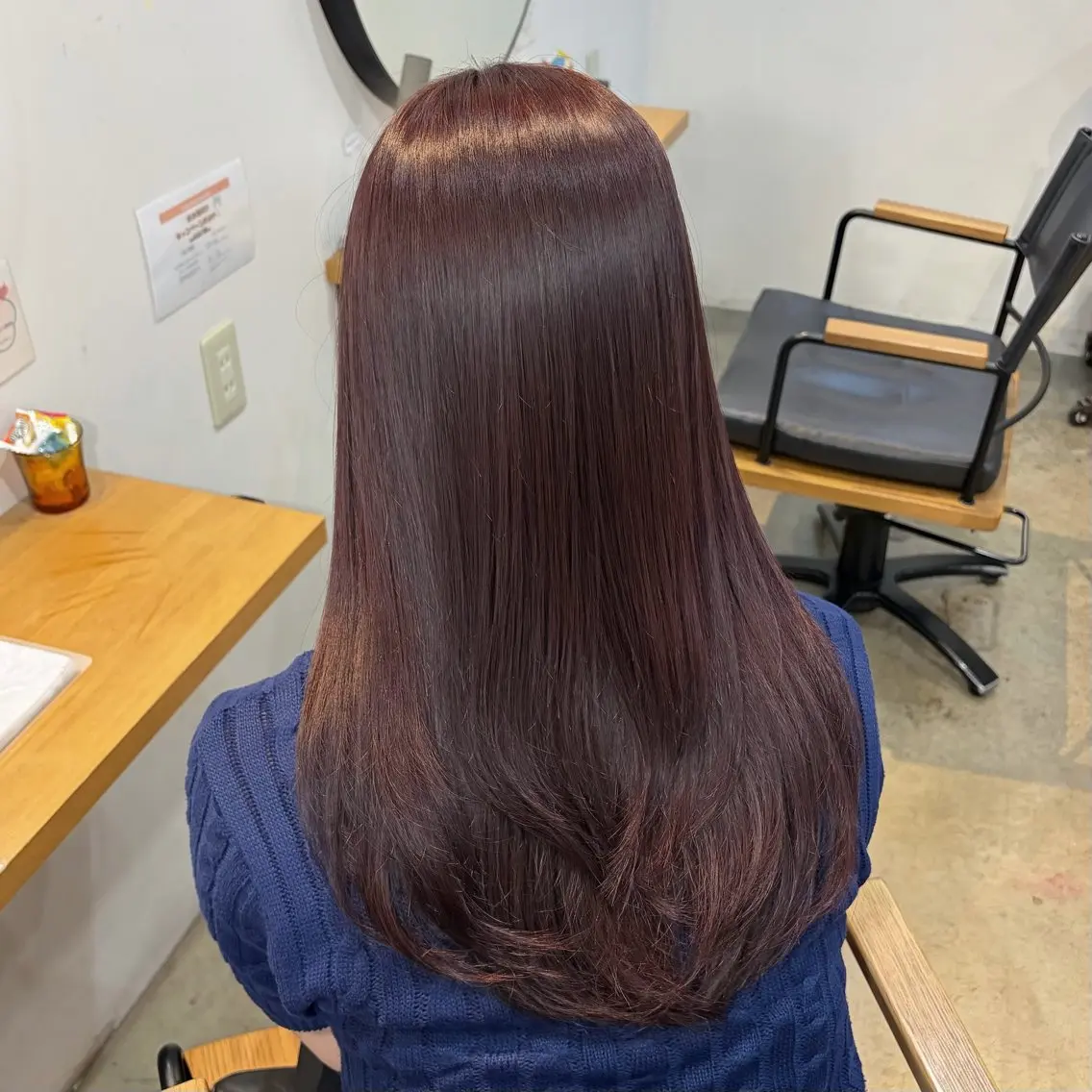 セミロング 髪質改善 トリートメント ヘアカラー トリートメント 透け感カラー/レイヤ ーAI🪽🩵のヘアスタイル