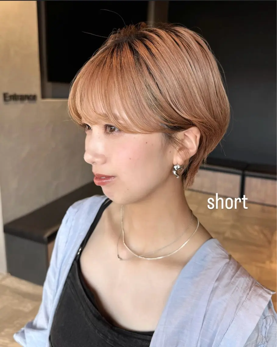 ショート ショートヘア サイドバング レイヤー🩰髪質改善 /透明感/kanaのヘアスタイル