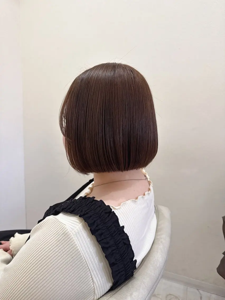 ショート カラー 切りっぱなしボブ ショートボブ ボブ 韓国風ヘア ショートヘア カット ヘアカラー トリートメント 🫧ショート・ボブ・ 似合わせ🫧井上歩のヘアスタイル