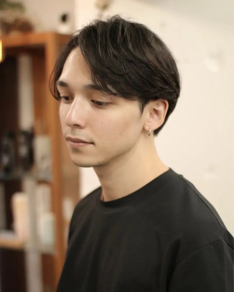 1、2回目の方【自然なお洒落感◎】メンズカット+曲がる縮毛矯正 真っ直ぐすぎない自然な質感の縮毛矯正です!の写真