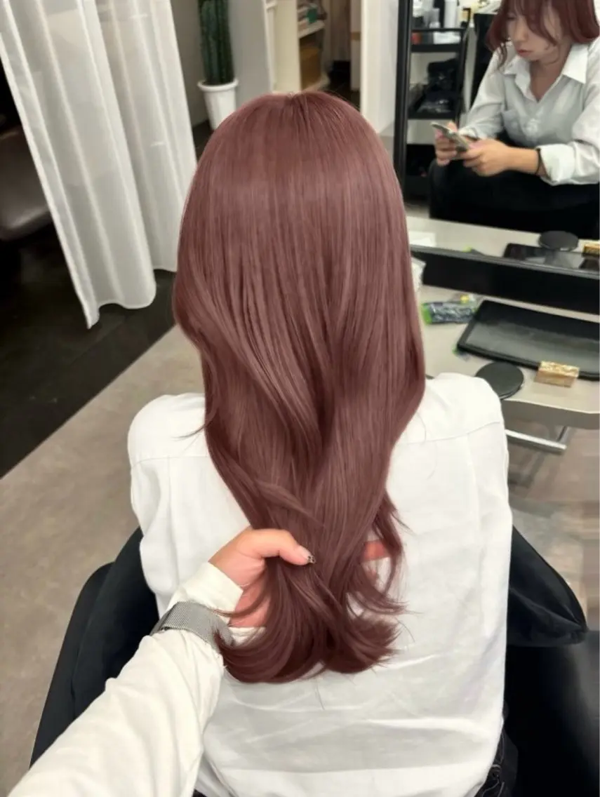ロング カラー ヘアカラー まほ 心斎橋美容室のヘアスタイル