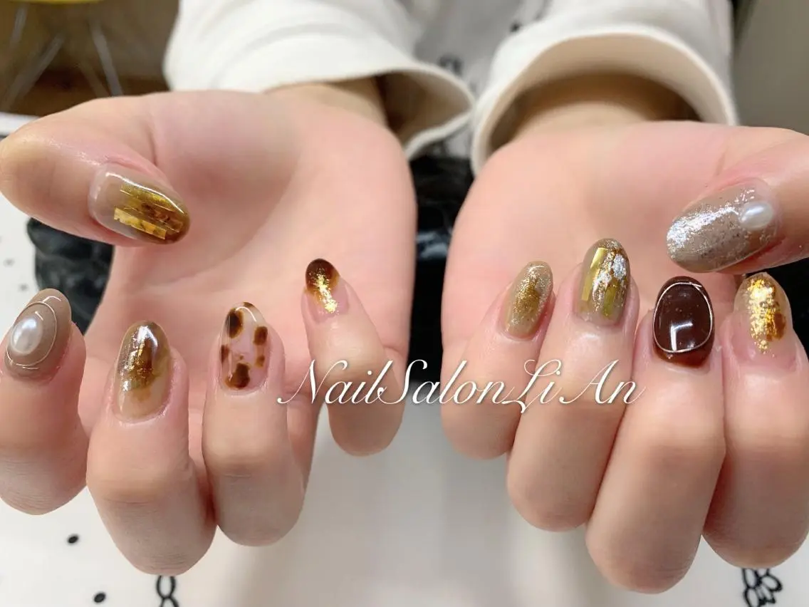 ネイル 持ち込み ハンドネイル NailSalon LiAnのネイルデザイン
