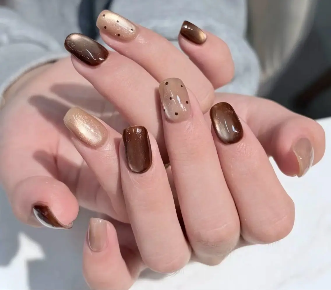 ネイル アートネイル オーロラネイル ジェルネイル ガーリー キラキラネイル Rika Nail salon 3のネイルデザイン