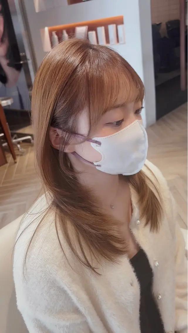 セミロング ヘアアレンジ 山中 あるのヘアスタイル