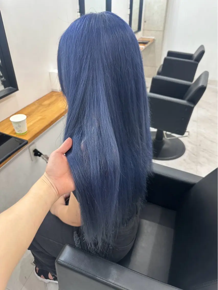 ロング カラー ヘアカラー Maia🦋 博多 透明感カラーのヘアスタイル