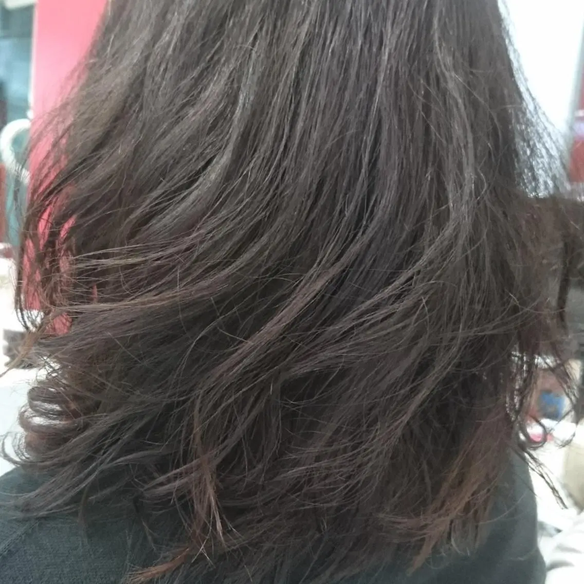 セミロング パーマ 仲村 友孝のヘアスタイル