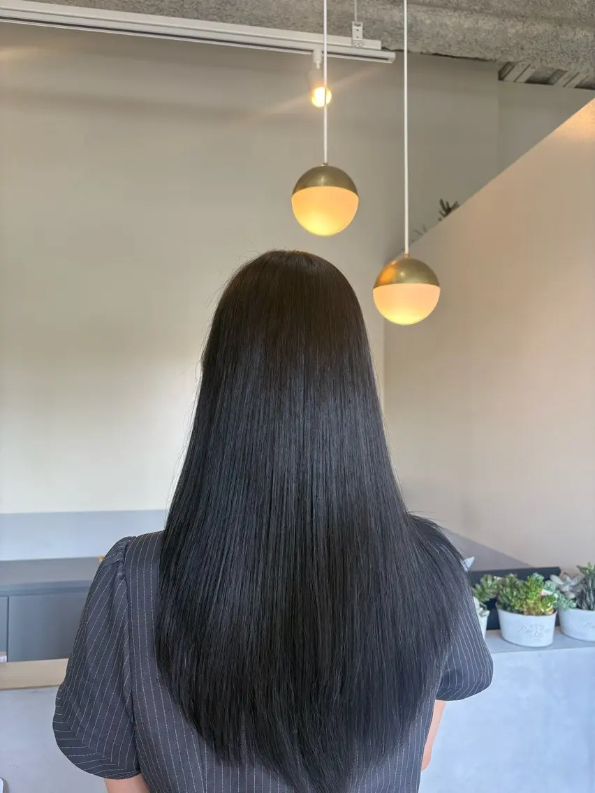 ロング 髪質改善 トリートメント カット トリートメント 鈴木 美由華/透明感/岡崎のヘアスタイル