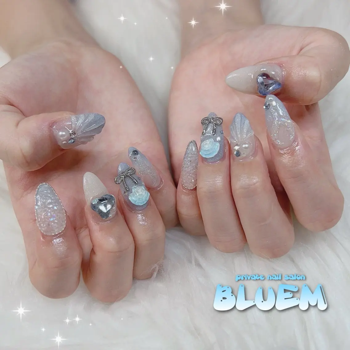 ネイル ハンドネイル BLUEM なな🐶のネイルデザイン