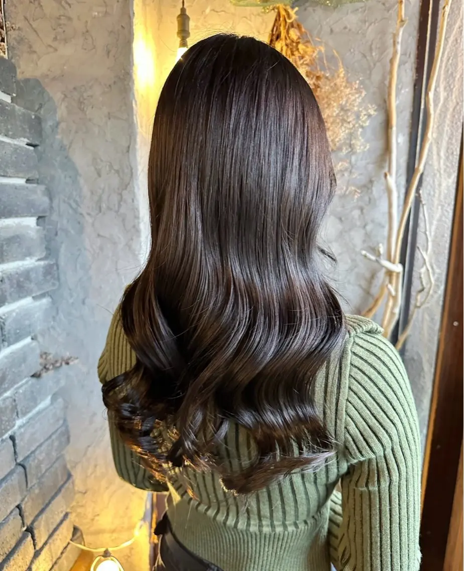ロング ヘアカラー トリートメント 玉木 育実のヘアスタイル