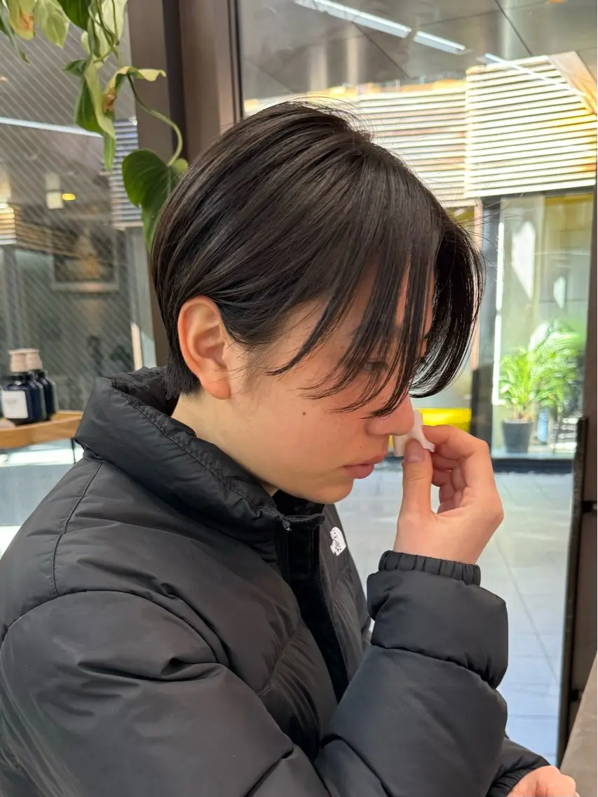 ショート カラー ショートボブ ハンサムショート ベージュカラー ボブ ショートヘア カット ヘアカラー トリートメント ボブ/ショート /パーマ/shinのヘアスタイル