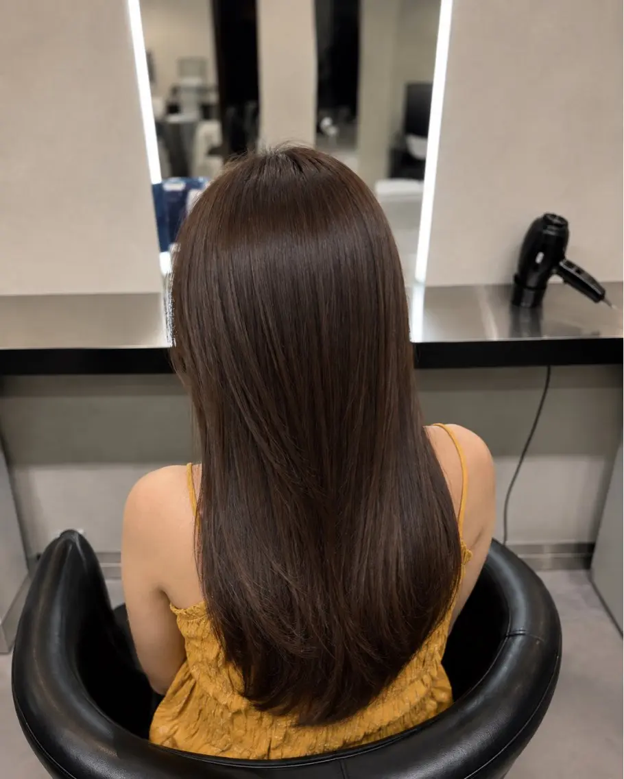 ミディアム カラー ブラウンカラー トリートメント 🌈ウルトワ水素 髪質改善naru🌈のヘアスタイル