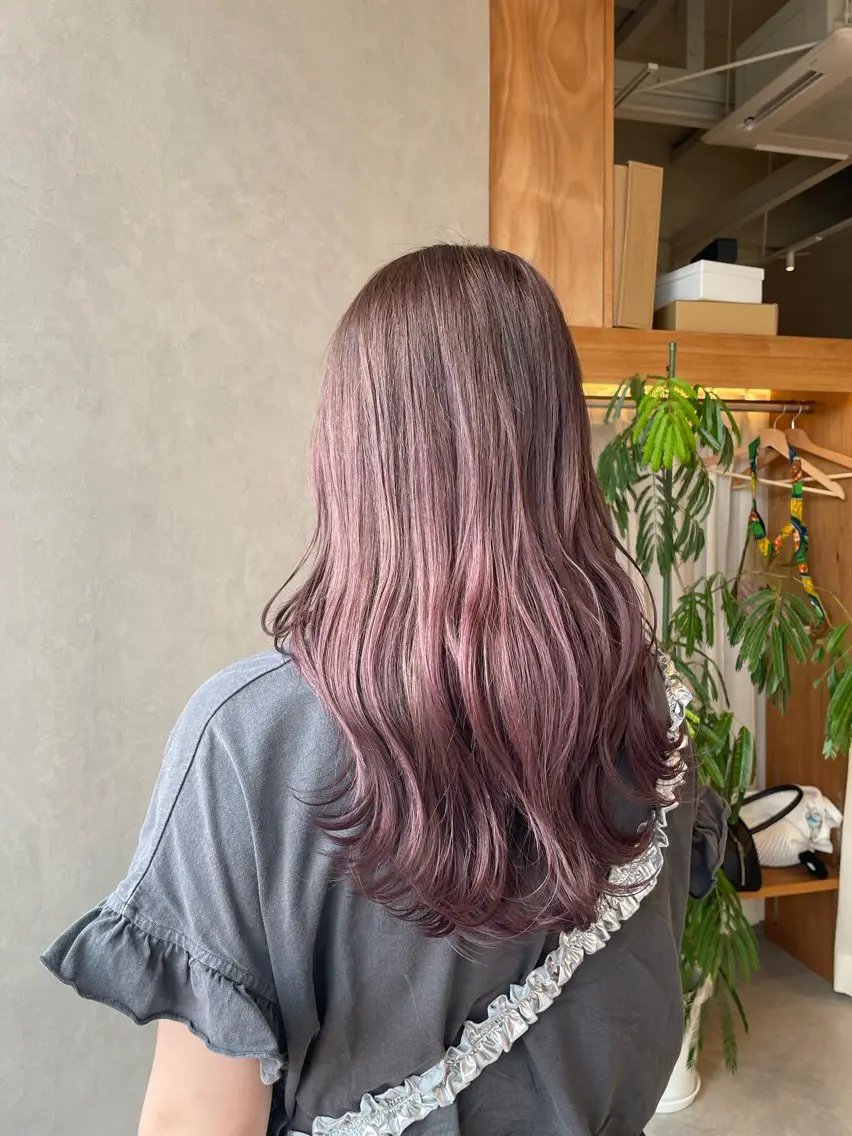 ロング カラー カット ヘアカラー トリートメント runru /muku.のヘアスタイル