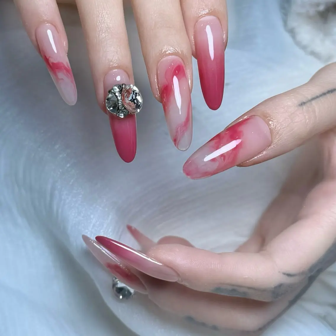 ネイル 持ち込み ワンホンネイル ハンドネイル GreenNail salonパラジェルのネイルデザイン