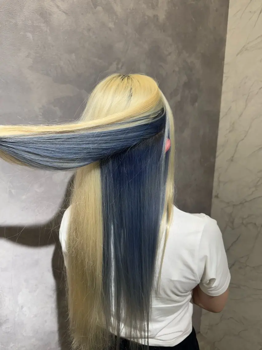 カラー ヘアカラー 齊藤 千隼のヘアスタイル