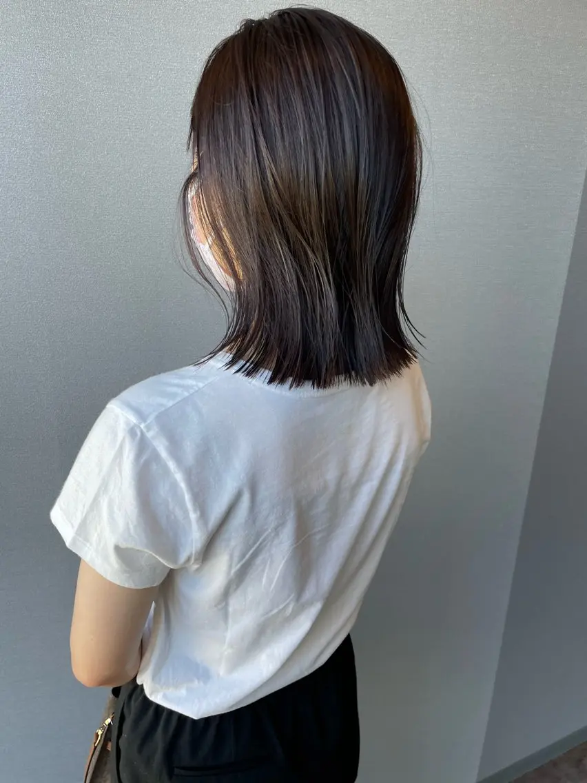 ミディアム カラー カット ヘアカラー ウルフ/ボブ/レイヤ ーカット◎ricoのヘアスタイル