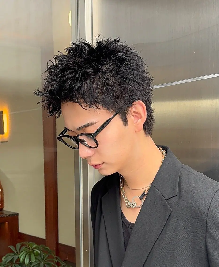 ショート ショートヘア EN大宮/山田壮太/ メンズパーマのヘアスタイル