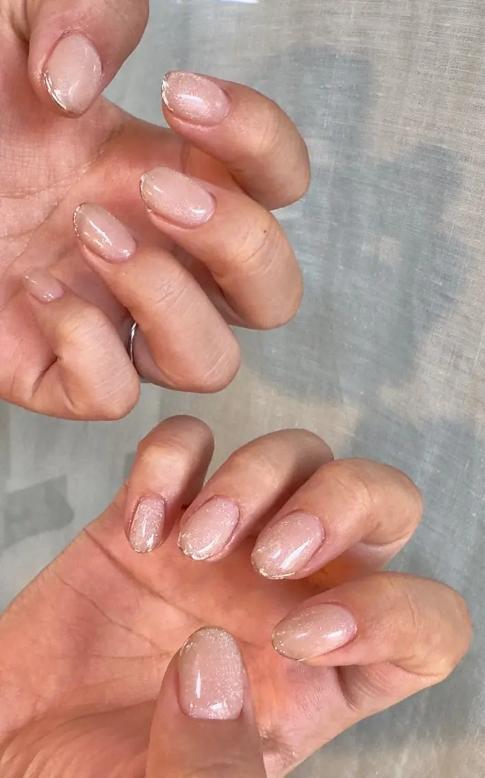 ネイル フレンチネイル マグネットネイル ミラーネイル ハンドネイル Baden Nail バ-デン ネイルのネイルデザイン