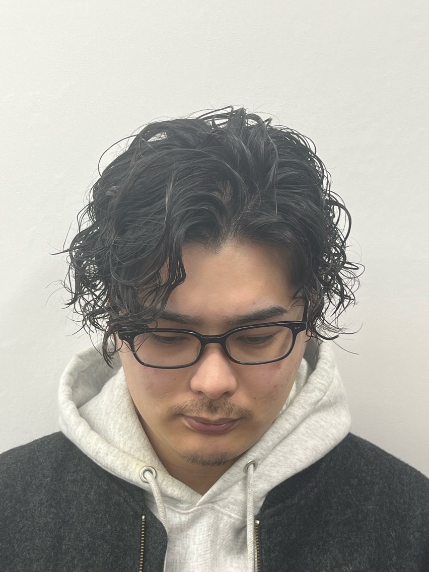 メンズカット+パーマの写真
