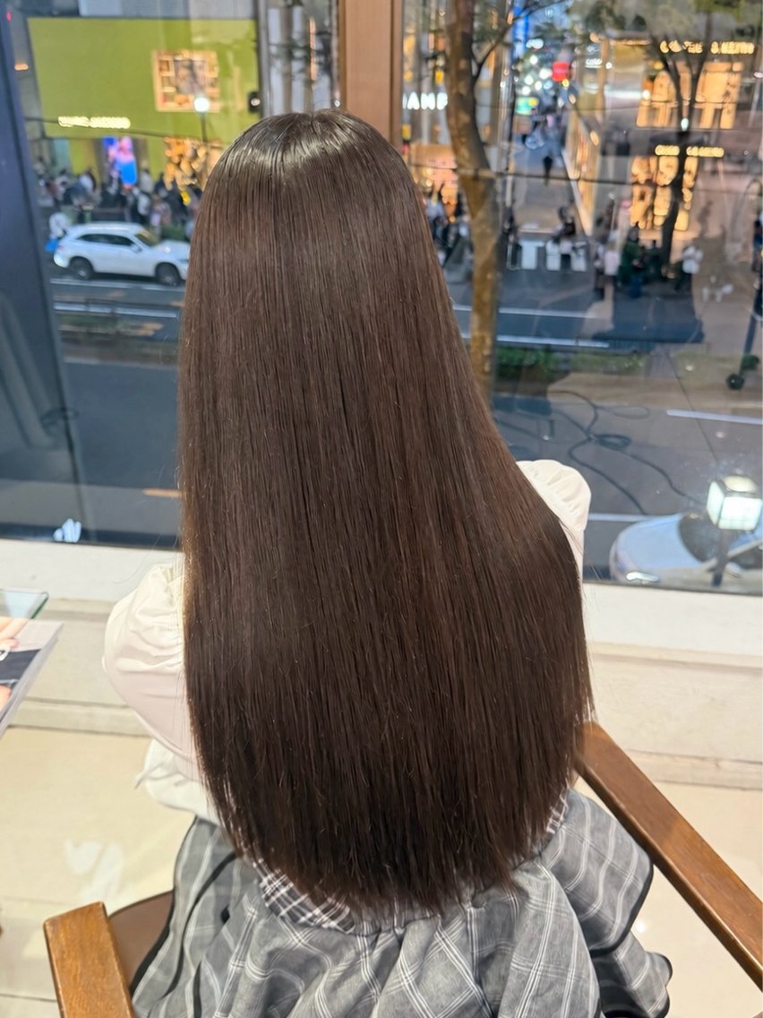 ロング カラー カット ヘアカラー トリートメント 髪質改善艶カラー🩶 Nanako ⟡.·のヘアスタイル