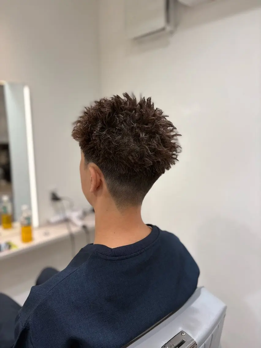 ショート メンズ メンズパーマ カット パーマ 深澤 知樹のヘアスタイル