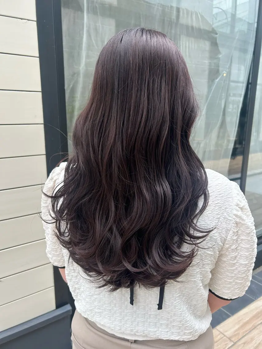 ロング カラー ヘアアレンジ カット ヘアカラー トリートメント yuka .のヘアスタイル