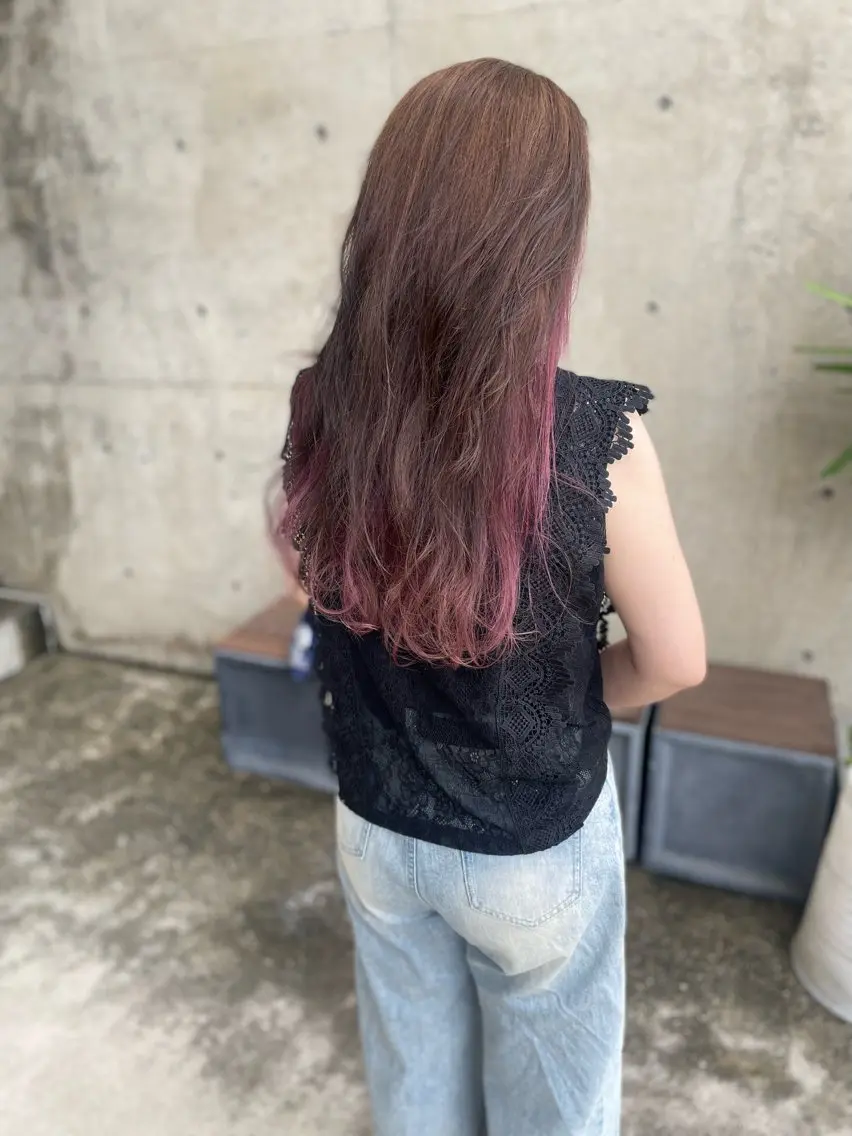 ロング カラー 日高 香織のヘアスタイル