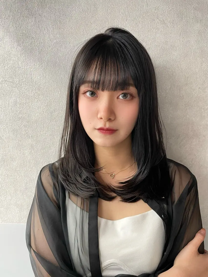 ロング カラー レイヤー/縮毛矯正 マスター✨️タケルのヘアスタイル