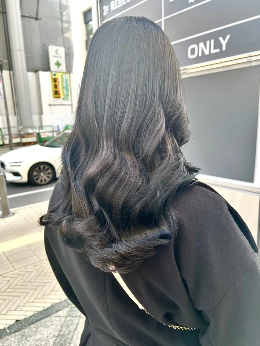 ロング カラー カット ヘアカラー ParveMix🍀 藤原愛未のヘアスタイル