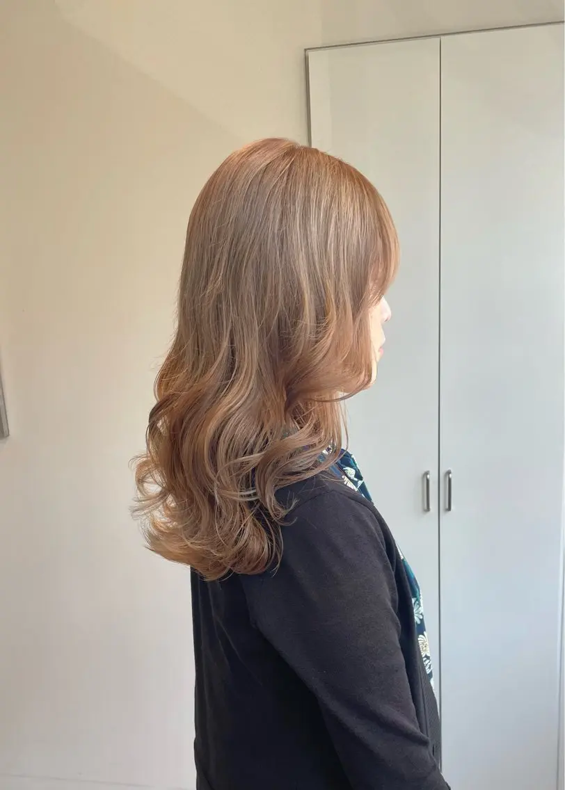 セミロング カラー ベージュカラー ヘアカラー トリートメント 💝ブリーチ ショート/れい💝のヘアスタイル
