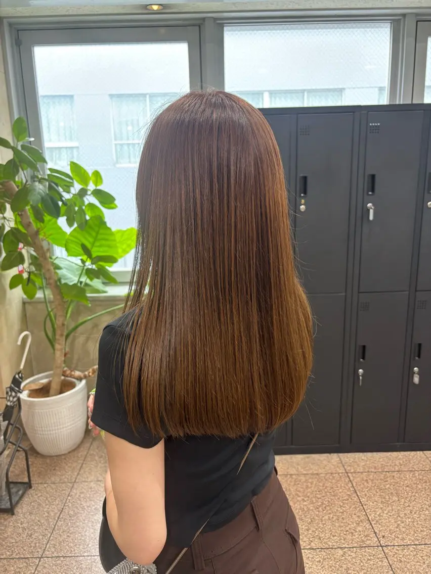 ロング カラー カット ヘアカラー トリートメント 艶髪艶カラー 🔥平口はのんのヘアスタイル