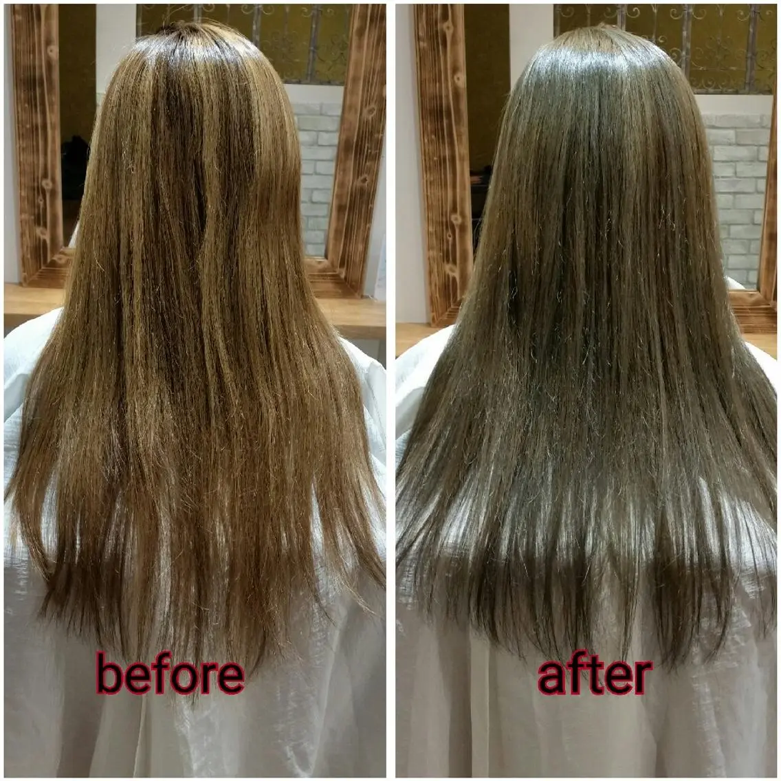 ロング カラー グレージュ ハイライトカラー ハイトーンカラー ハイトーングレージュ ハイライト カット ヘアカラー トリートメント レイヤー×艶髪特化 代表　西村功平のヘアスタイル