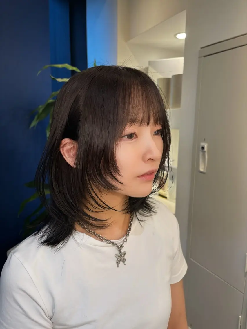 ミディアム ミディアムレイヤー レイヤーカット カット ヘアカラー 🧡レイヤー🧡 ✨透明感カラー✨祥吾のヘアスタイル