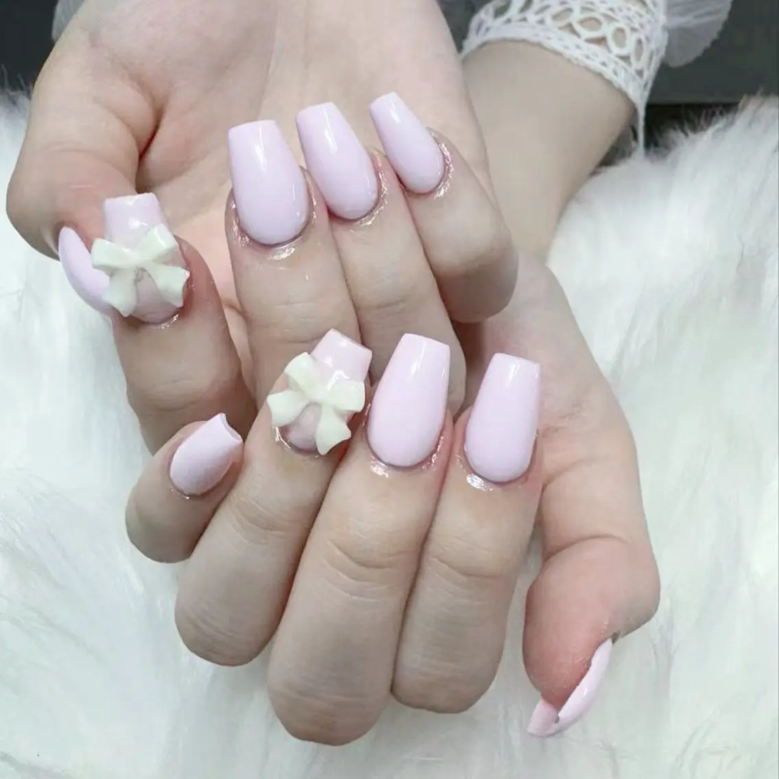 ネイル ハンドネイル 🎀nana🫧 ワンホンネイル🎀のネイルデザイン
