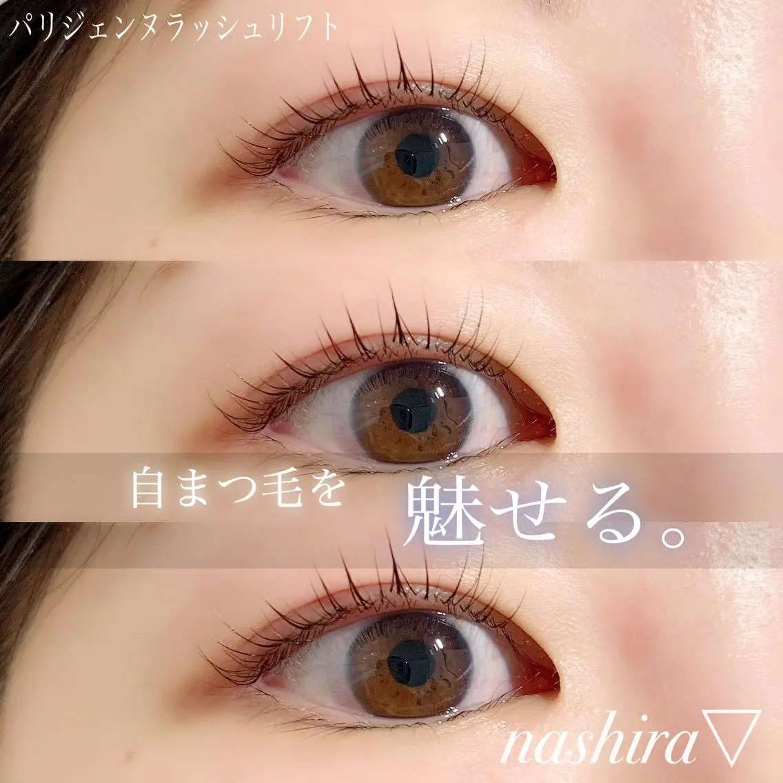 マツエク・マツパ パリジェンヌラッシュリフト 一重×まつ毛パーマ nashira恵比寿 まつ毛&眉毛サロンのマツエク・マツパデザイン