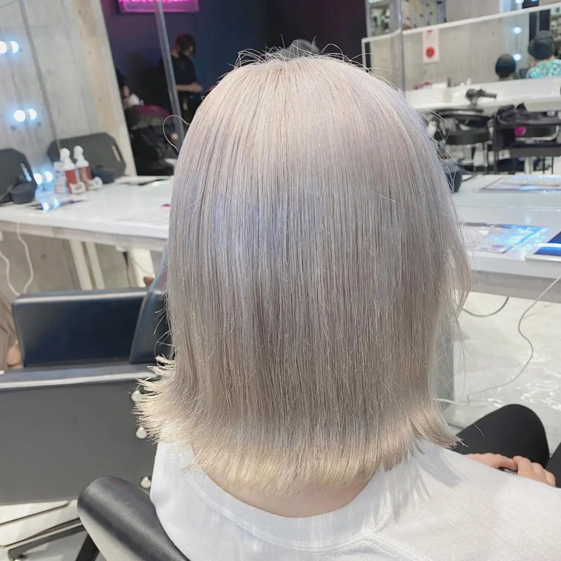 ミディアム 🤍ムラ修正ブリーチ 🤍原宿/YUUのヘアスタイル