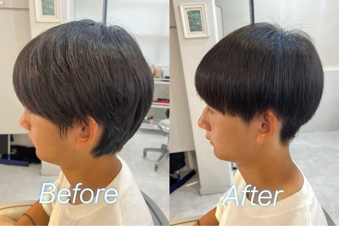 メンズ 縮毛矯正練習 モデル募集✨️NOAのヘアスタイル