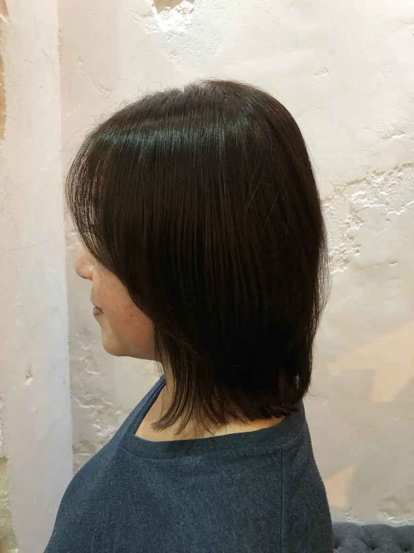 ミディアム カット ヘアカラー reira/堀江/ 似合わせカットのヘアスタイル